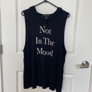 Black Hooded Forever 21 Tank